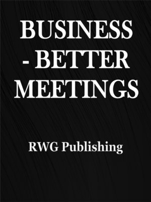 cover image of Business--Better Meetings